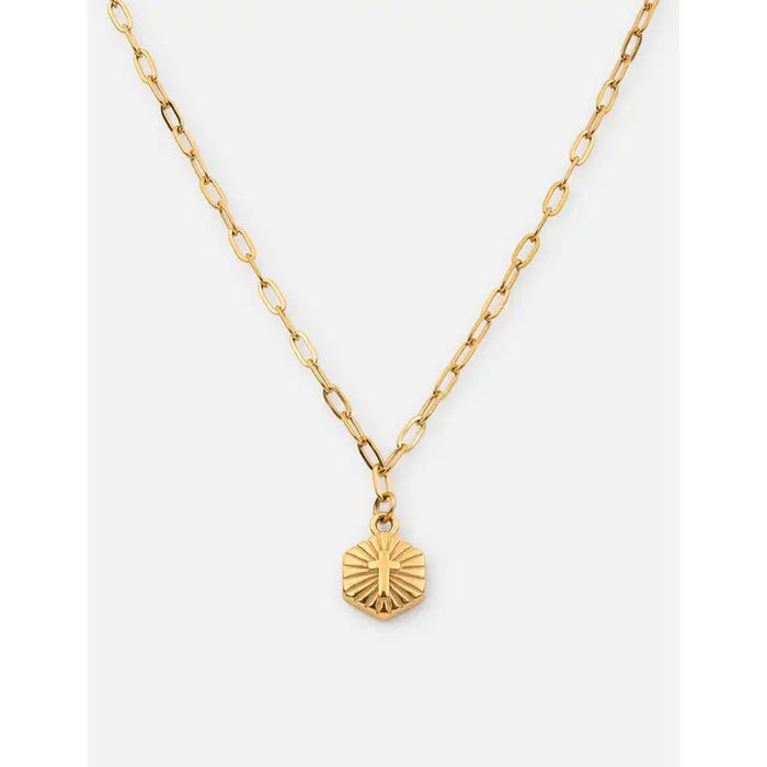 ELEVATED FAITH RADIANT CROSS NECKLACE