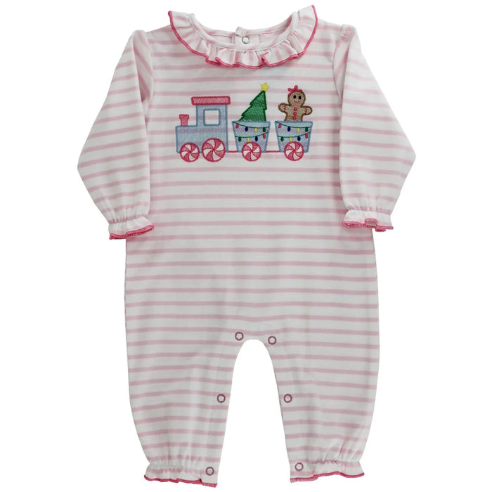 THE BAILEY BOYS GINGERBREAD EXPRESS GIRLS ROMPER