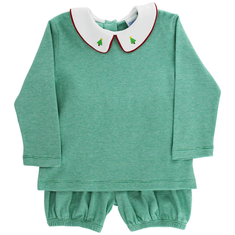THE BAILEY BOYS CHRISTMAS TREE BOYS BLOOMER SET