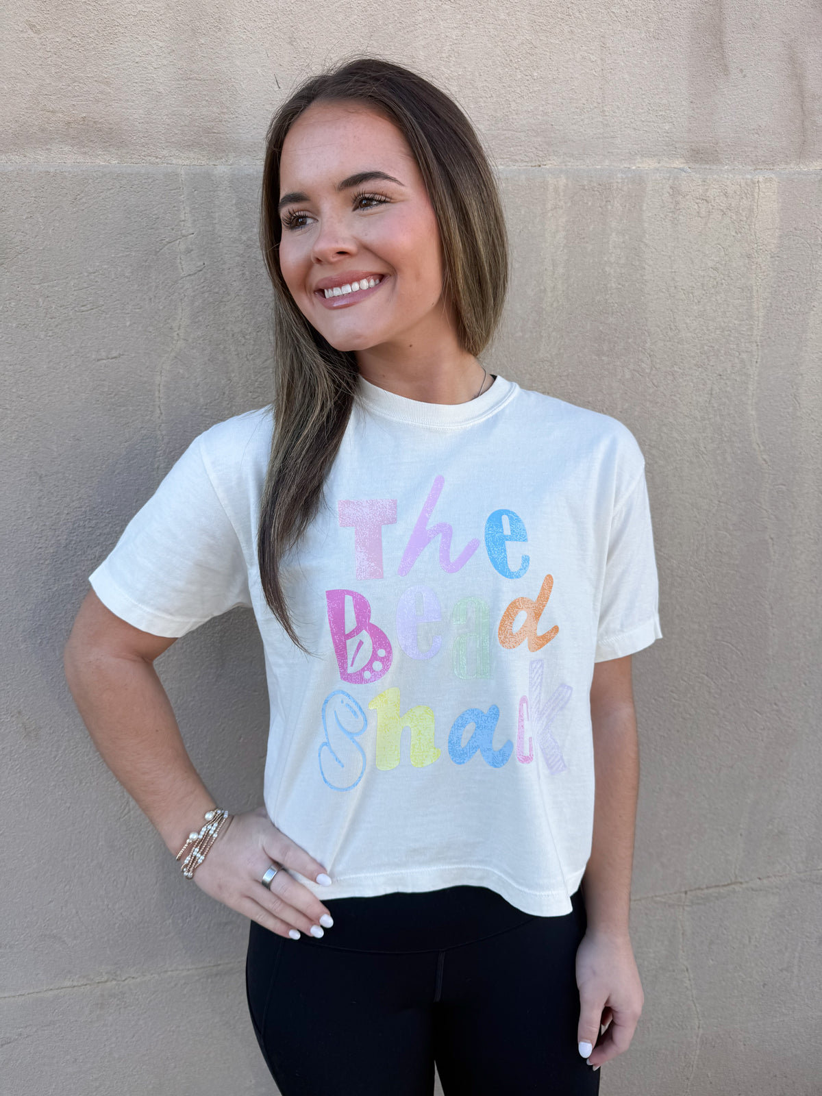 BEAD SHACK COMFORT COLORS BOXY TEE MULTI COLOR LOGO