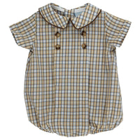 Pecan Plaid with Bison Dressy Bubble Short