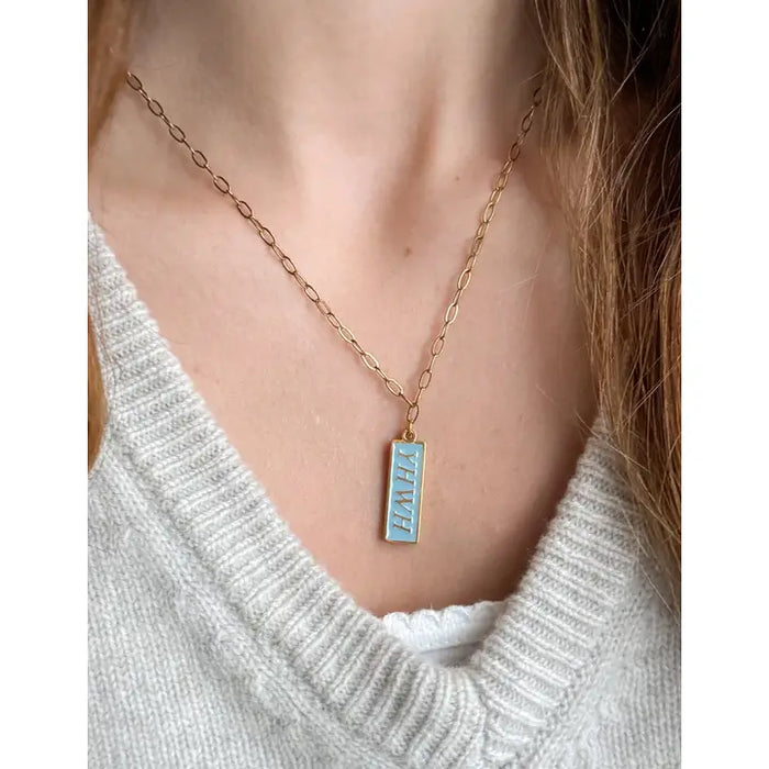 ELEVATED FAITH ENAMEL YHWH NECKLACE