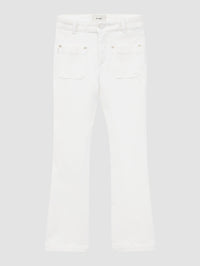 DL1961 CLAIRE BOOT HIGH RISE JEANS WHITE TIDE