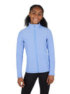 GIRLS RIB LUNA ZIPPER EVERYDAY JACKET WITH FRONT POCKETS GRAPEMIST