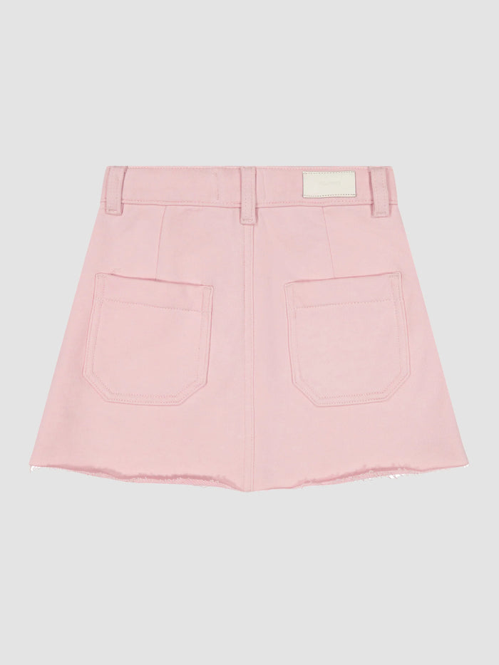 DL1961 JENNY MINI SKIRT IN SHELL PINK