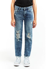TRACTR HIGH RISE DESTRUCTED CROP STRAIGHT JEAN