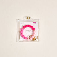 The Darling Effect Hands-Free Keychain Wristlet | Tickled Pink