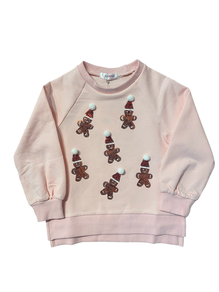 LULU BEBE SEQUIN GINGERBREAD TOP