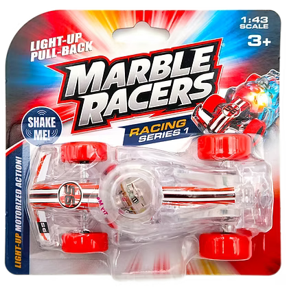 MARBLE RACERS LIGHT UP PULL BACK