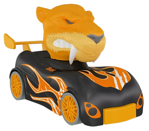 KNUCKLE HEADZ POPPIN RACERS 2 PACK WOLF VS. CAT