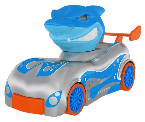 KNUCKLE HEADZ POPPIN RACERS 2 PACK SHARK VS. DINO