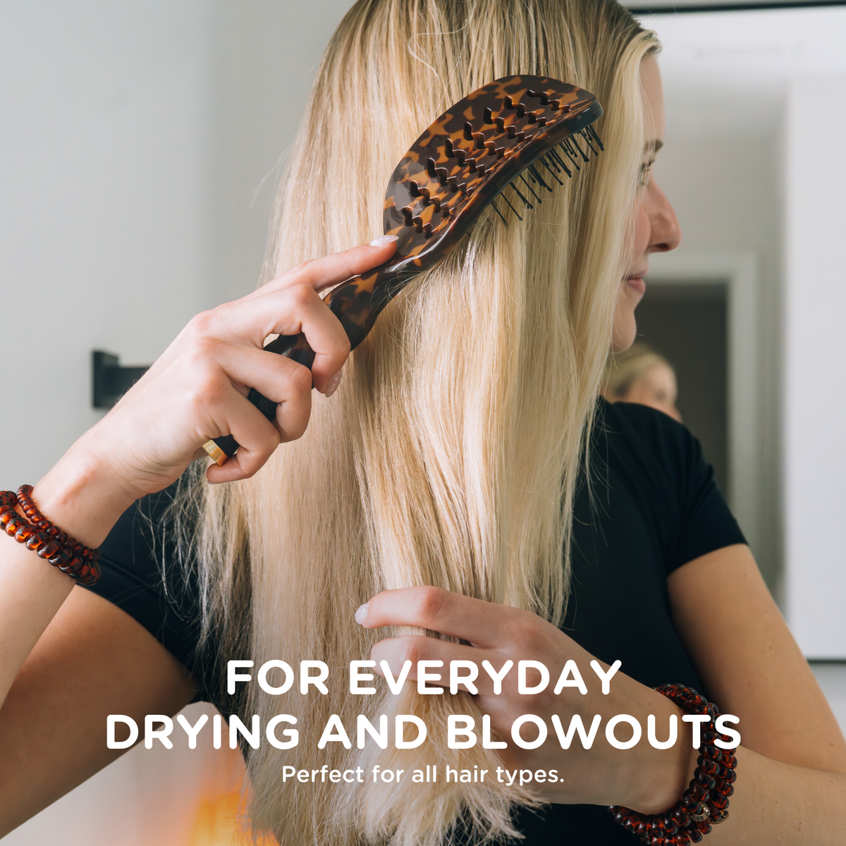 Vented Hair Brush Tortoise