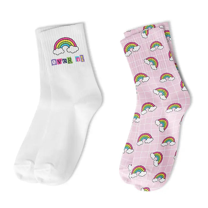 RAINBOW 2 PACK CREW SOCKS