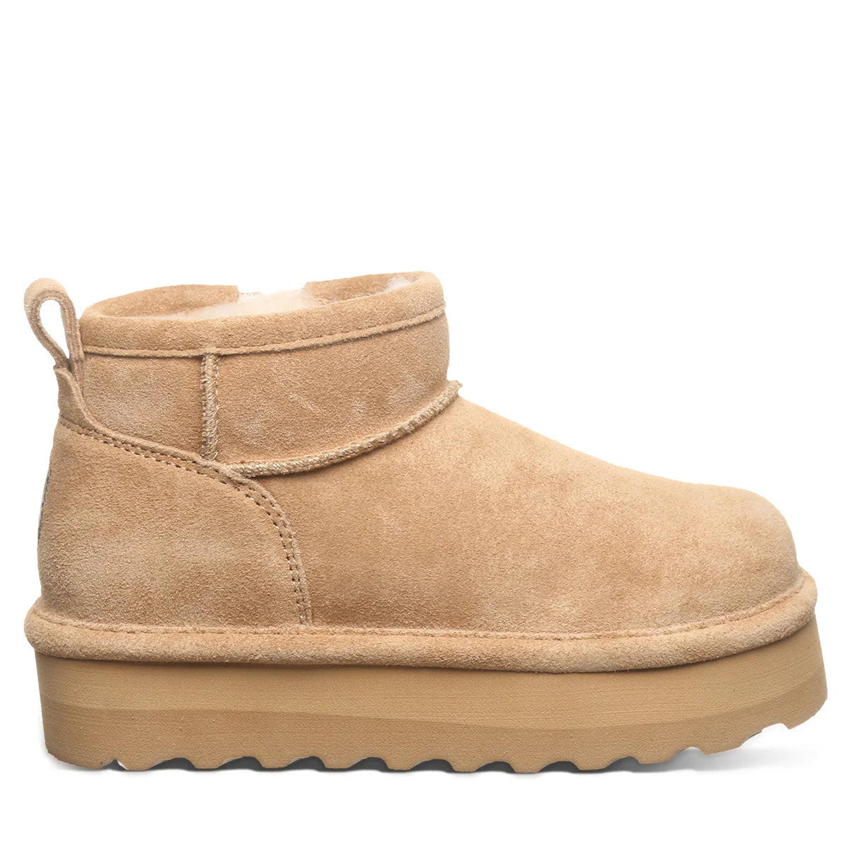 BEARPAW YOUTH RETRO SHORTY BOOT IN ICED COFFEE