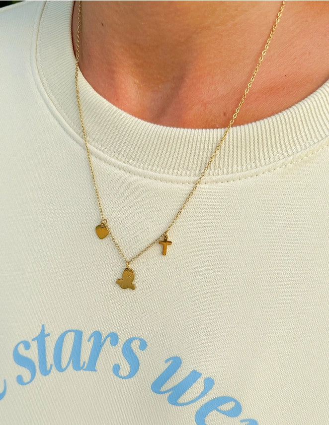 ELEVATED FAITH SALVATION CHARM NECKLACE