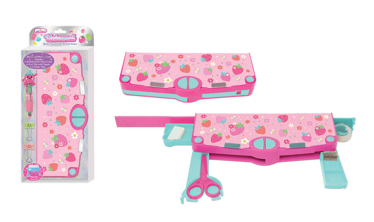 Universal Multi Function Pencil Case Strawberry