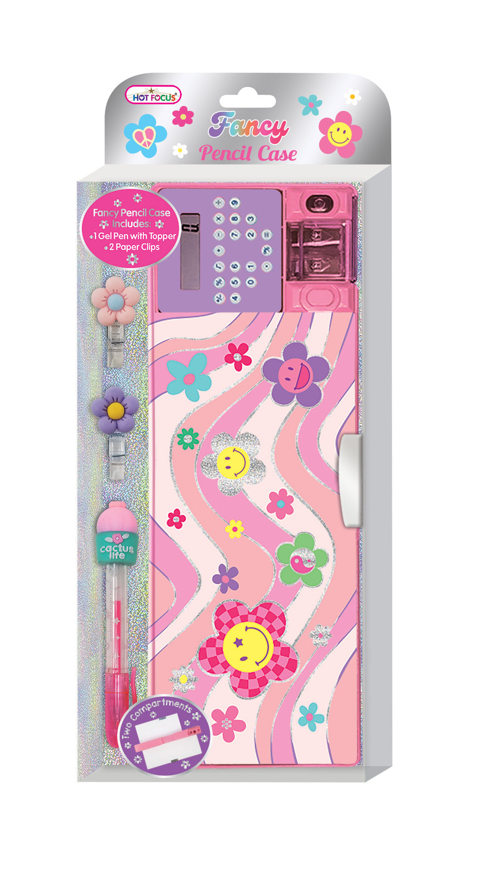 Fancy Pencil Case Groovy Flower