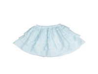 AQUA RUFFLE SKIRT