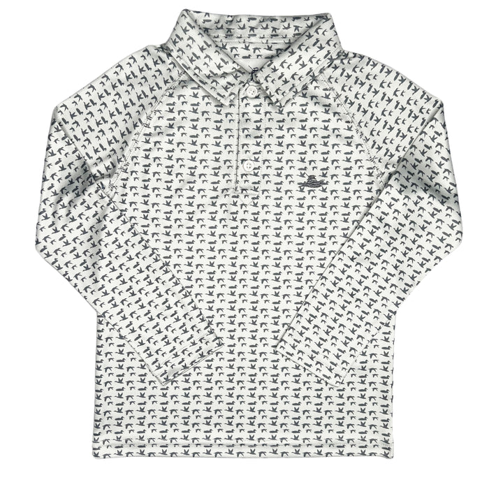 SOUTHBOUND BOYS POLO LS DUCK HUNTING
