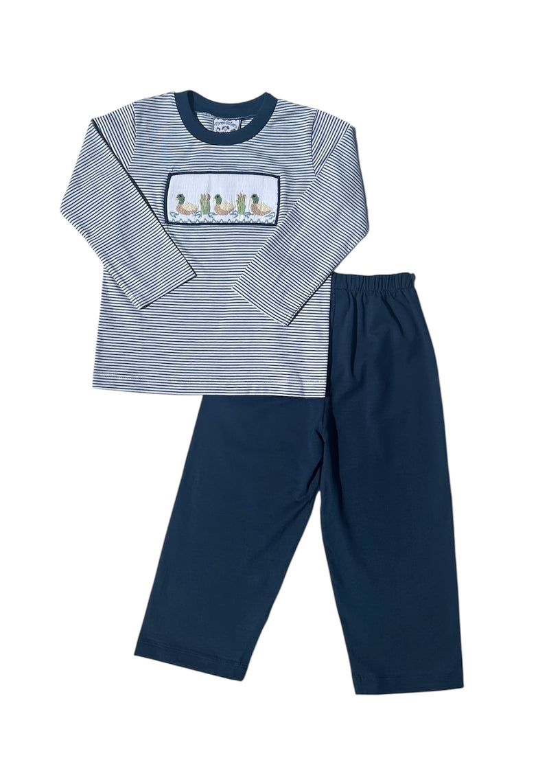 THREE SISTERS MALLARD DUCK SMOCKED PANTS SET