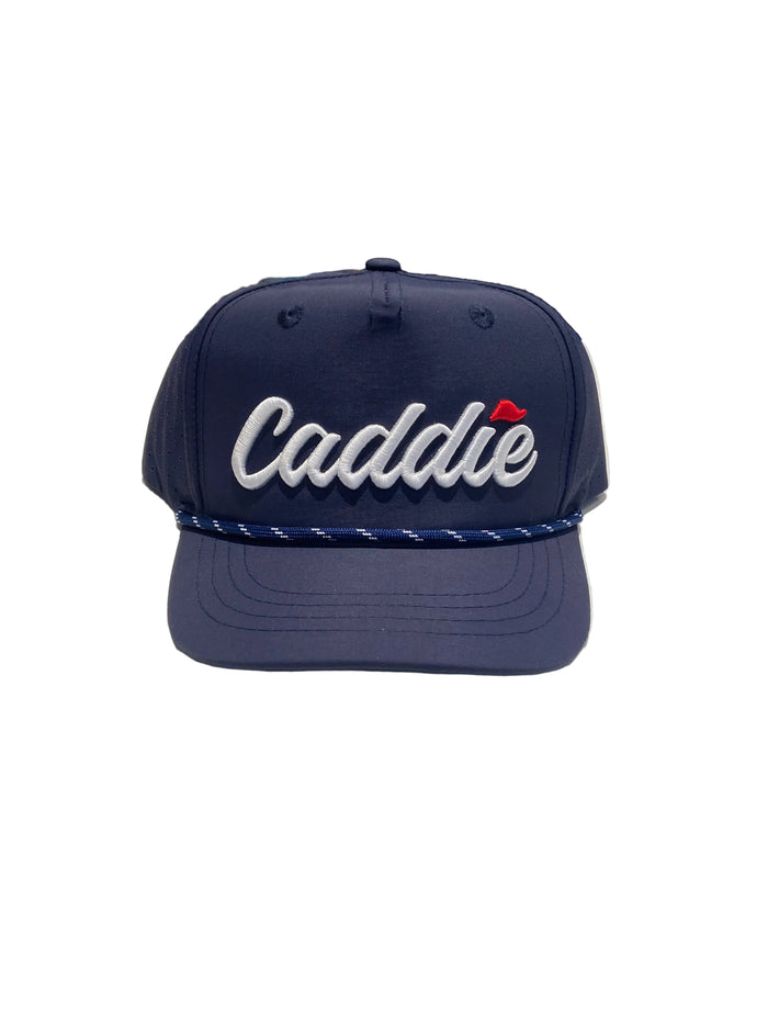CADDIE PERFORMANCE ROPE HAT NAVY/WHITE
