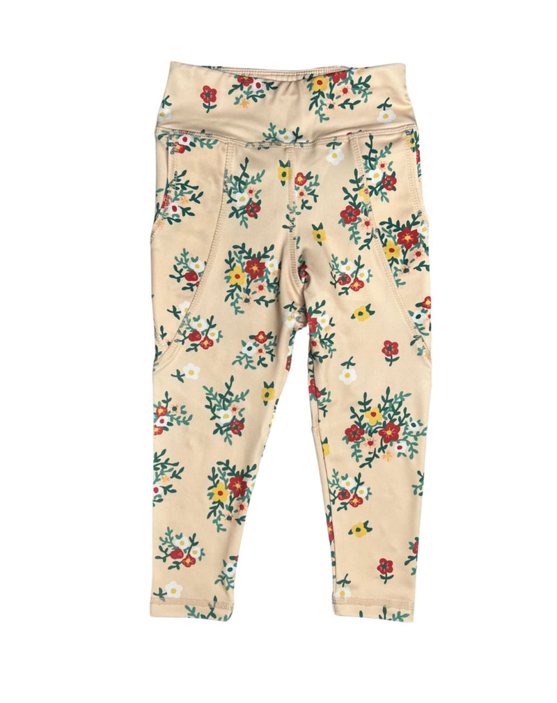 HONESTY LEGGINGS GREEN/RED FLORAL