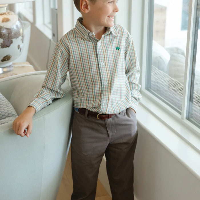 Performance Button Down Acorn Plaid