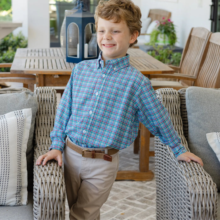 Performance Button Down Shirt Cabin Plaid