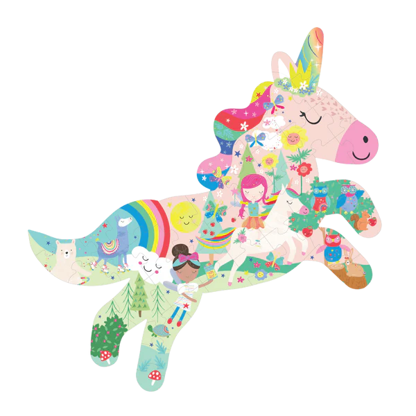 JIGSAW 40 PC RAINBOW UNICORN
