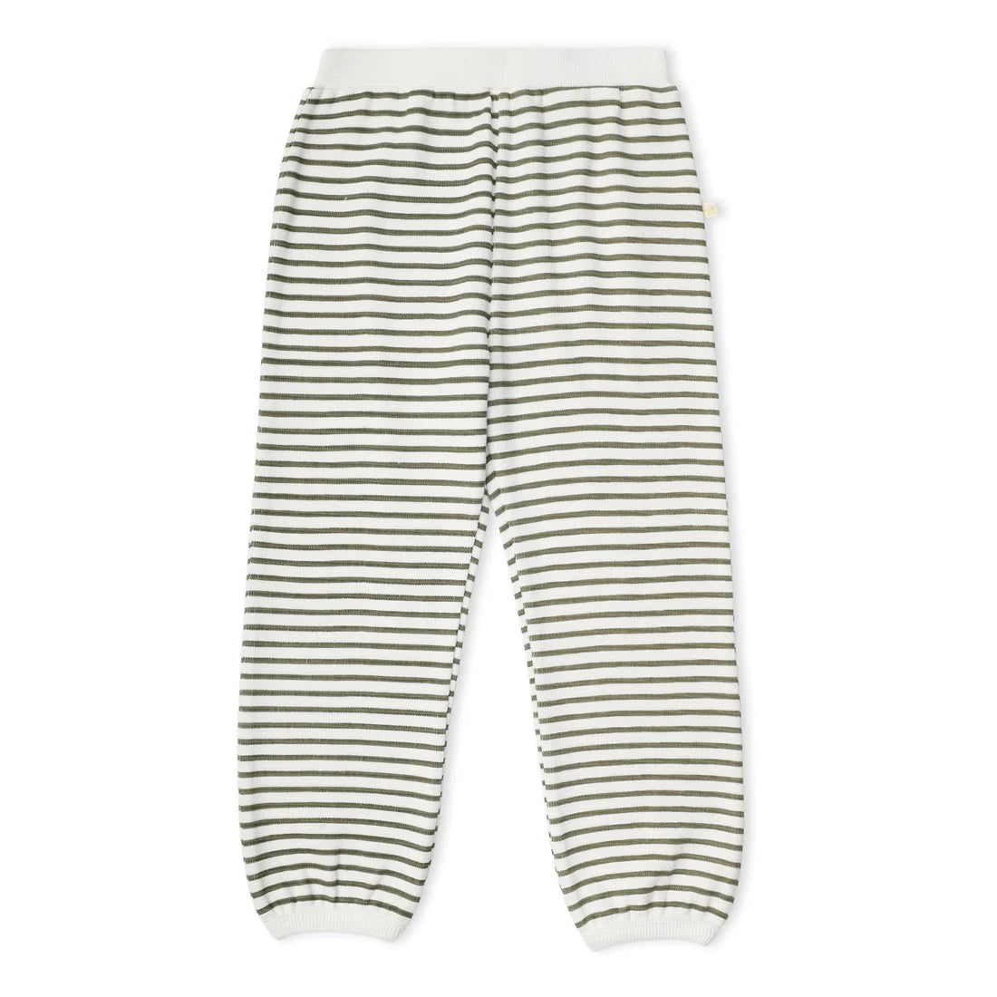 MakeMake Organics Tee & Pant Slouch Set - Olive Stripes