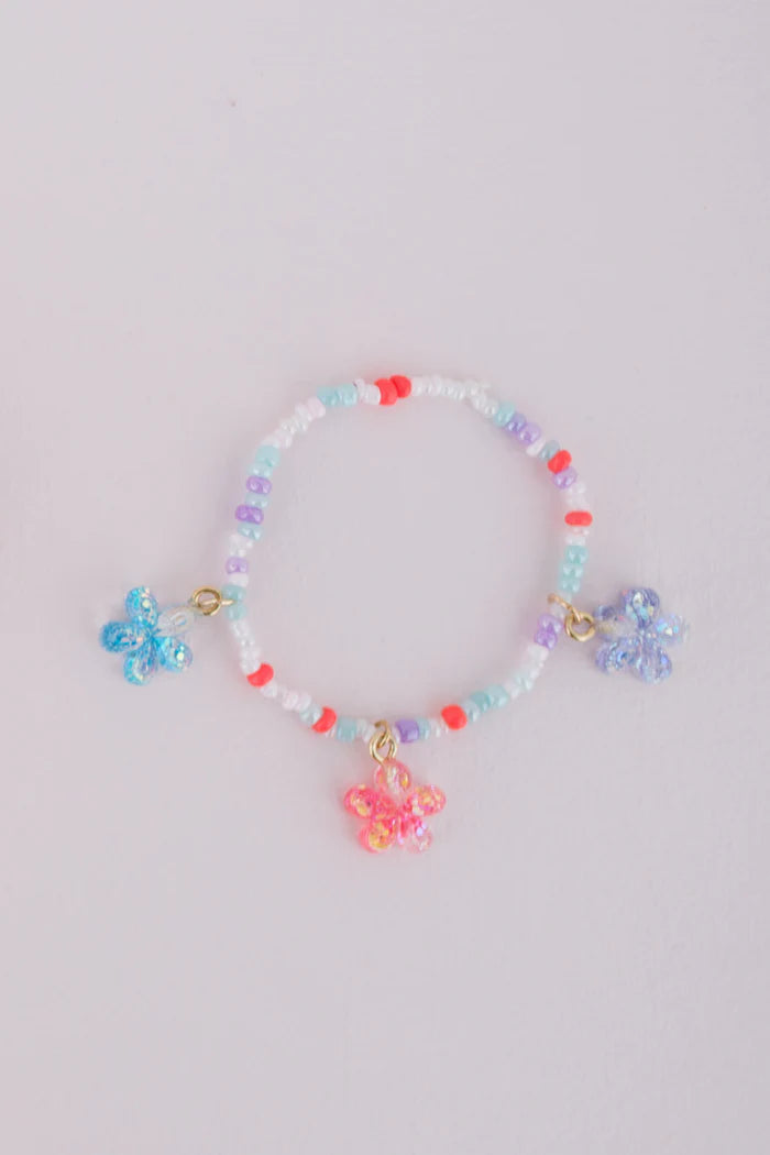 GREAT PRETENDERS BOUTIQUE SHIMMER FLOWER BRACELET