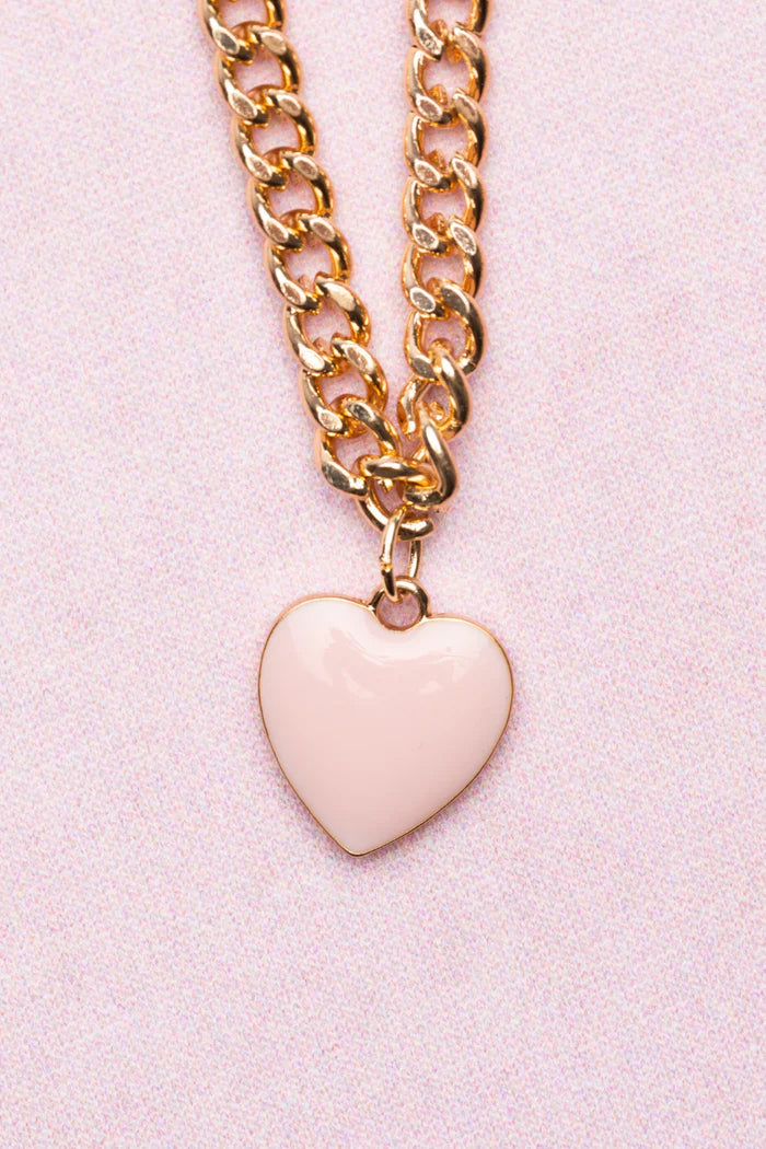 GREAT PRETENDERS BOUTIQUE CHUNKY CHAIN HEART NECKLACE