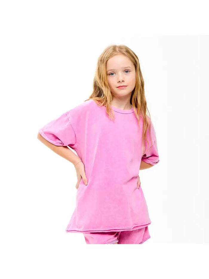 Mineral Washed T-Shirt Pink