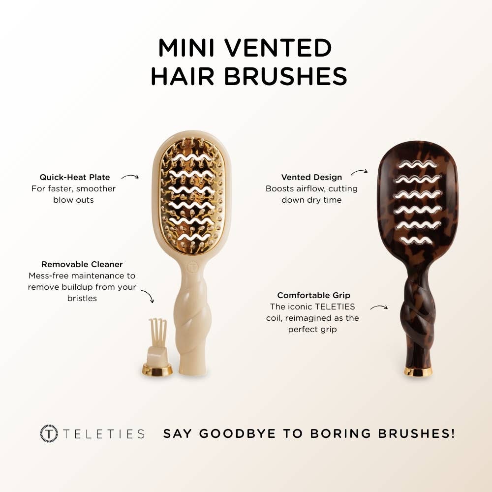 Mini Vented Brush Tan