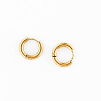 Pip Pop Post Endless Hoop Stud Earrings 12mm