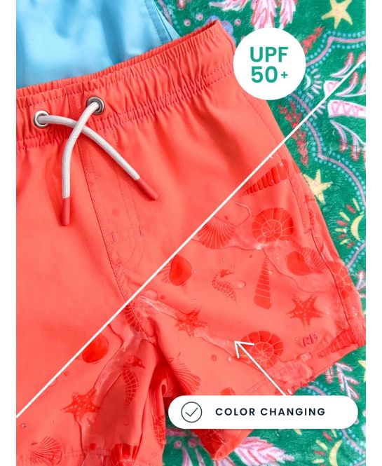 CORAL COAST COLOR CHANGING SWIM TRUNKS