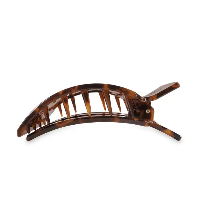 TELETIES TORTOISE LARGE FLAT SQUARE CLIP