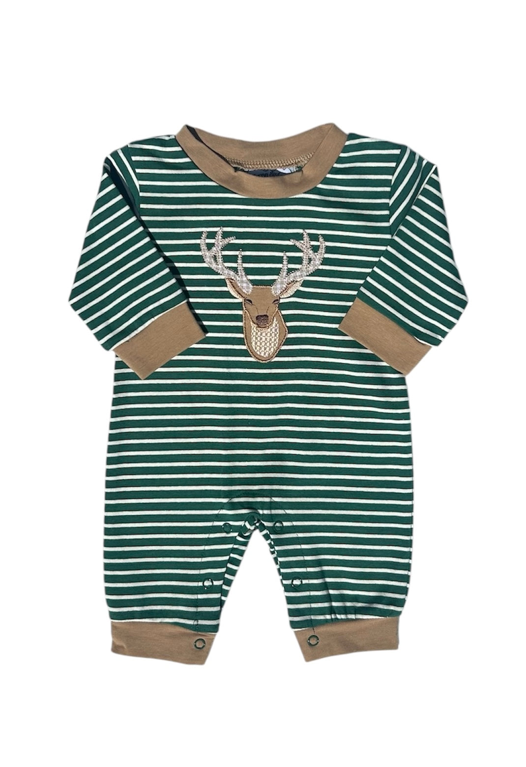 THREE SISTERS DEER APPLIQUE BOYS ROMPER