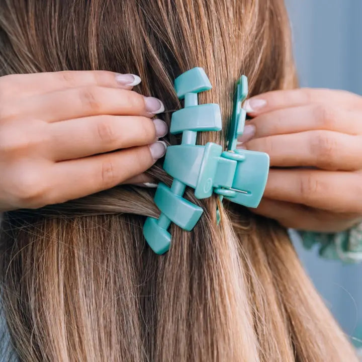 TELETIES CLASSIC TOTALLY TURQUOISE MEDIUM HAIR CLIP