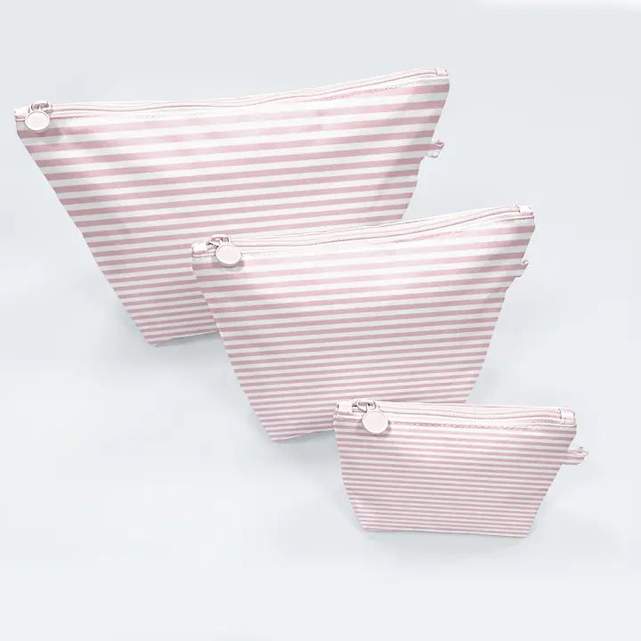 Goosies Easy Clean Pouch Set of 3 Pink Stripes