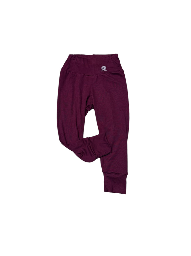 YOGA BABY MAROON JOGGERS