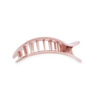 TELETIES PEARLY PINK MEDIUM FLAT ROUND CLIP