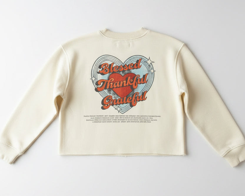 Paper Flower Forever Grateful Sweatshirt