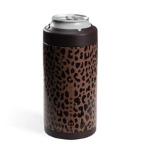 HYDROJUG BROWN LEOPARD 16 OZ CAN COOLER