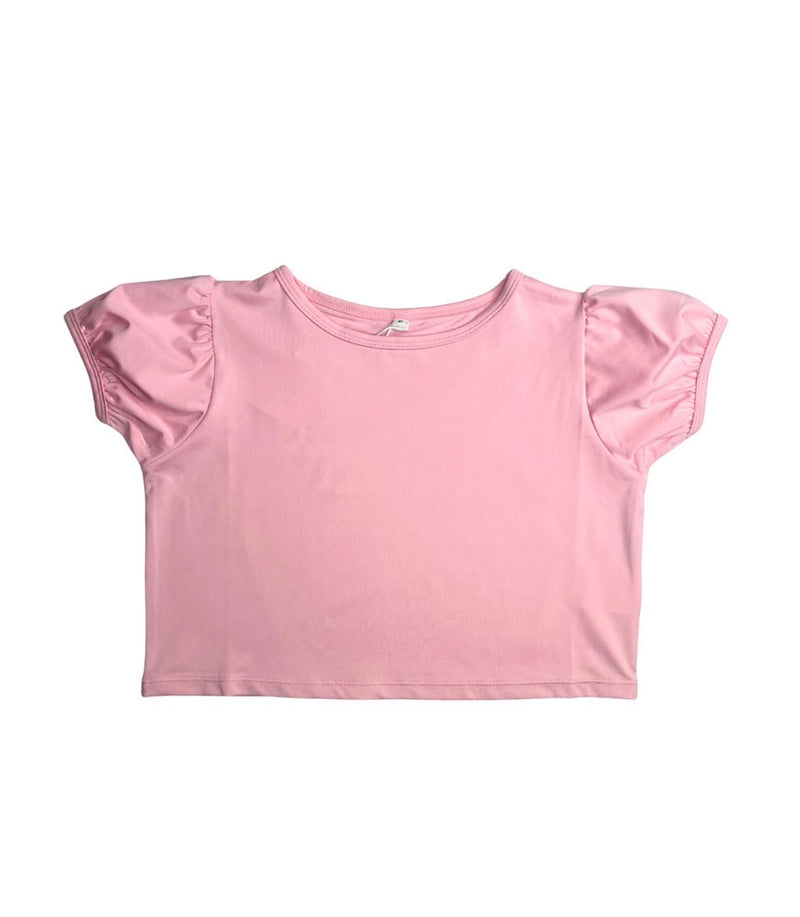 Candy Pink Puff Sleeve Top