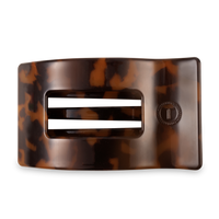 Flat Rectangle Hair Clip Large Tortoise