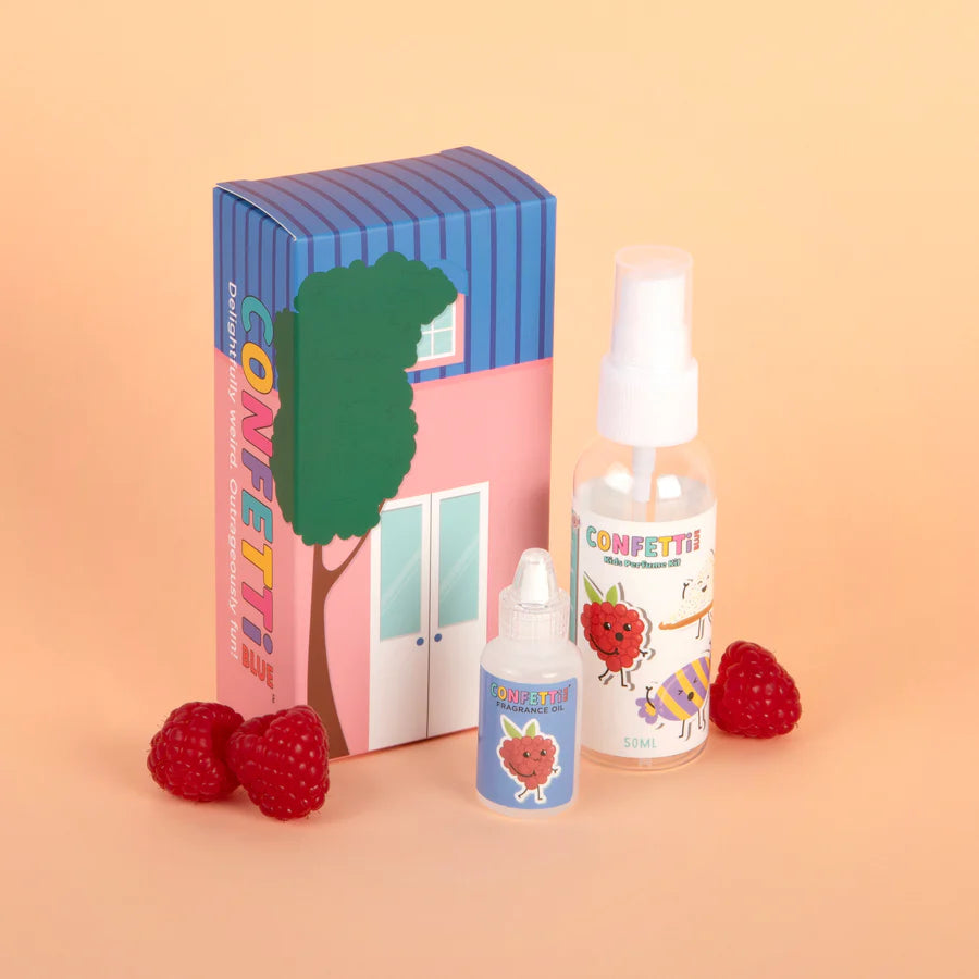 CONFETTI BLUE RASPBERRY  MINI PERFUME MAKING KIT