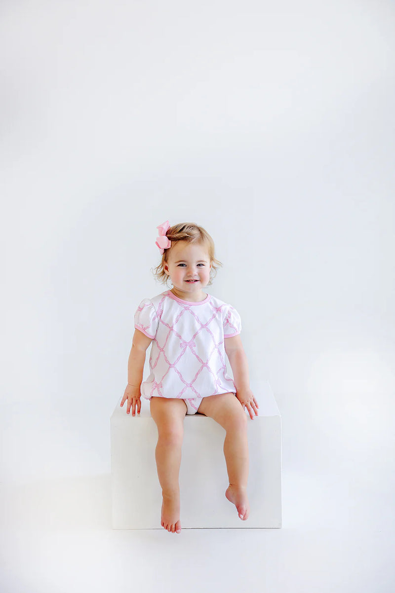 TBBC PENNY'S PLAY BUBBLE BELLE MEADE BOW WITH PIER PARTY PINK