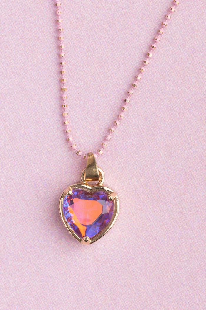 GREAT PRETENDERS BOUTIQUE CHIC LILAC LOVE NECKLACE