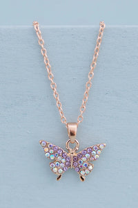 GREAT PRETENDERS BOUTIQUE BUTTERFLY GEM NECKLACE